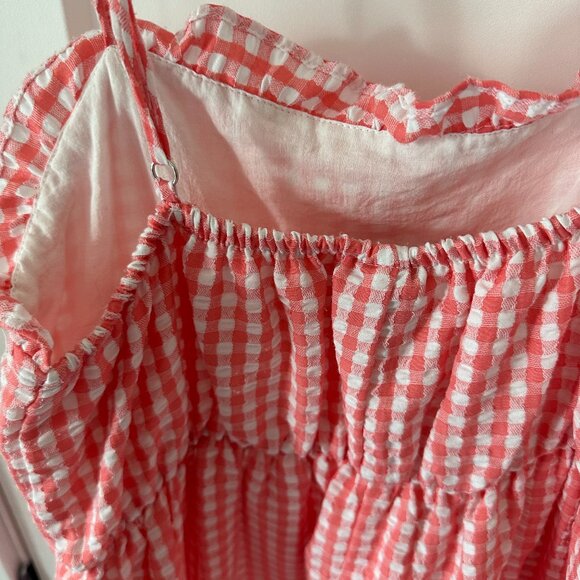 Wild Fable Women's Floral Print Sleeveless Seersucker Dress Tier Small - Picture 6 of 6